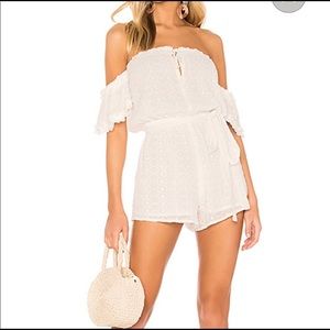 Sundress eyelet romper from revolve